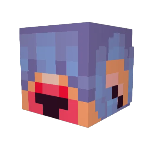 shoeblaj Minecraft avatar head, 3D render