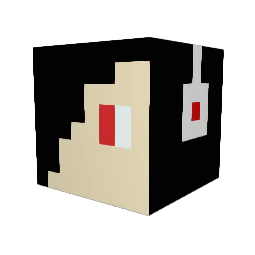 shoes458 Minecraft avatar head, 3D render