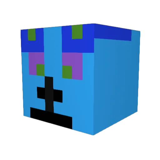 shogamagentaboy1 Minecraft avatar head, 3D render