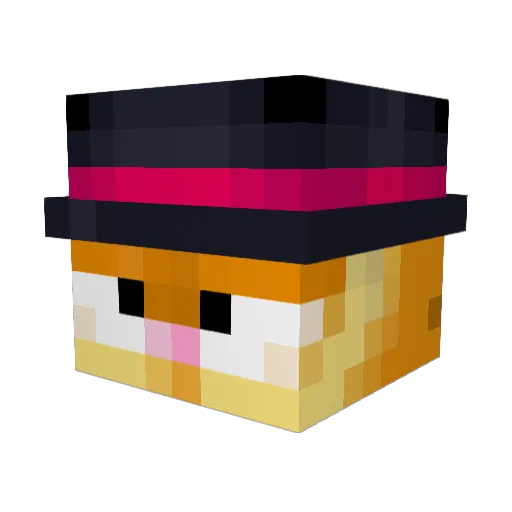 shogun63_ Minecraft avatar head, 3D render