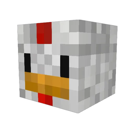 shojii Minecraft avatar head, 3D render