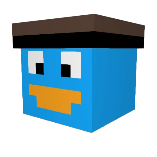 shojoe7 Minecraft avatar head, 3D render