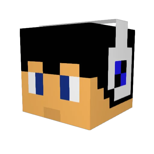 shokapics Minecraft avatar head, 3D render
