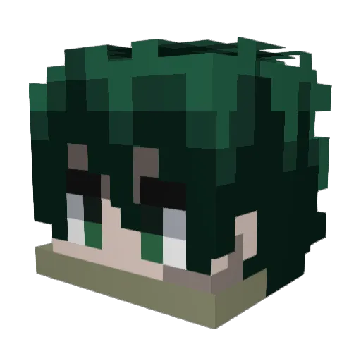shokh0 Minecraft avatar head, 3D render