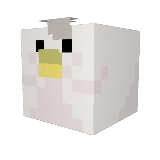 shokunin10 Minecraft avatar head, 3D render