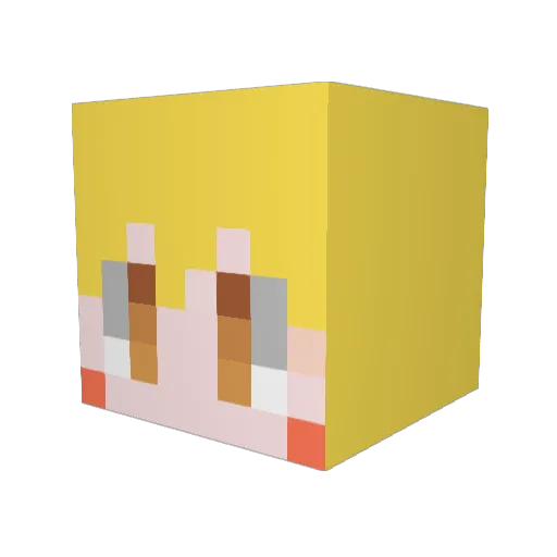 shoma9946 Minecraft avatar head, 3D render