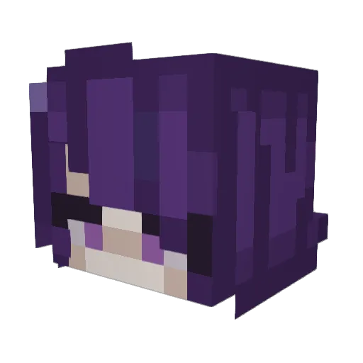shomilion Minecraft avatar head, 3D render