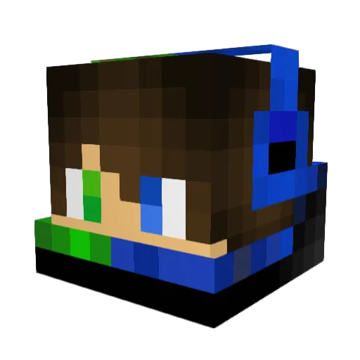 shonhesher Minecraft avatar head, 3D render