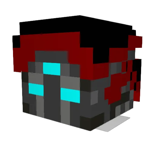 shookyaa Minecraft avatar head, 3D render