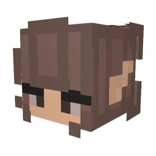 shoomervt Minecraft avatar head, 3D render