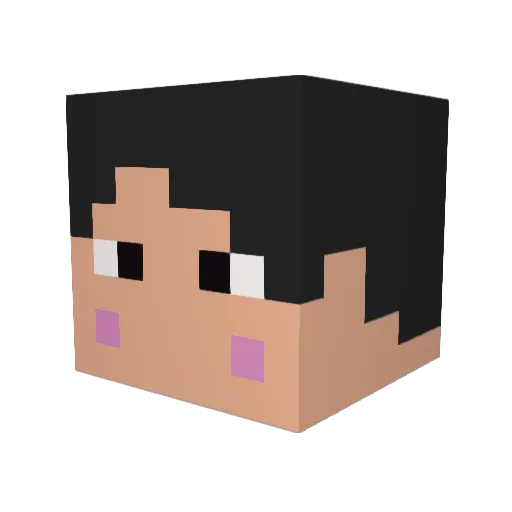 shoooodai Minecraft avatar head, 3D render