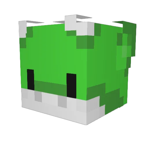 shoooooooooooota Minecraft avatar head, 3D render