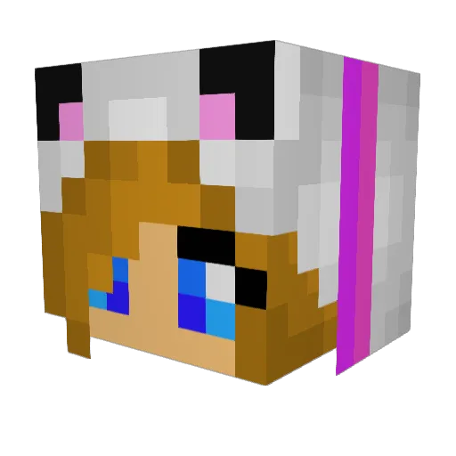 shooopy Minecraft avatar head, 3D render