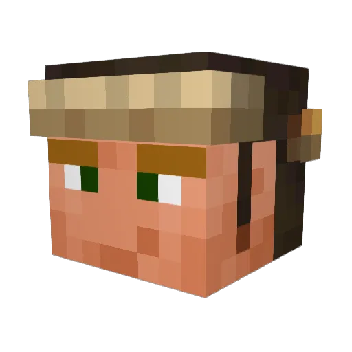 shootcrash Minecraft avatar head, 3D render