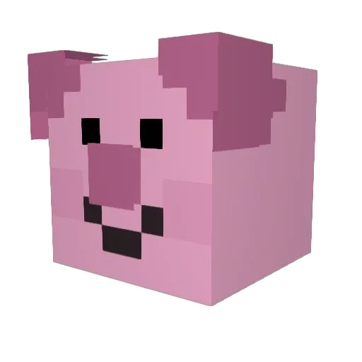 shooter18 Minecraft avatar head, 3D render