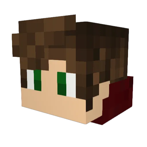 shooterpro Minecraft avatar head, 3D render