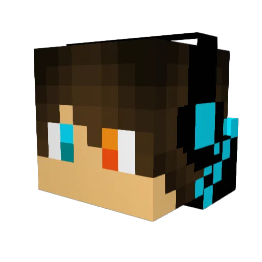 shootingstar565 Minecraft avatar head, 3D render