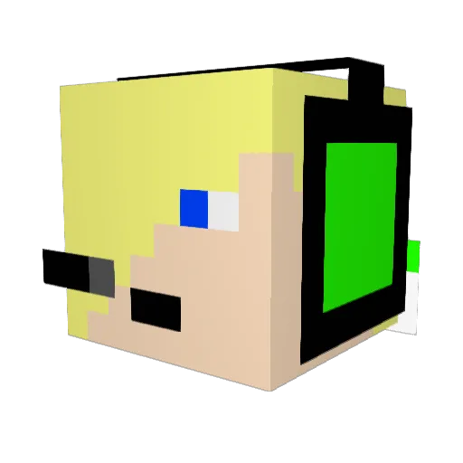 shootokill22 Minecraft avatar head, 3D render