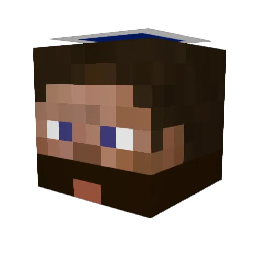 shoova Minecraft avatar head, 3D render