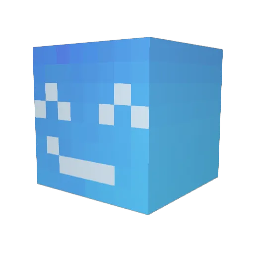 shopwizard Minecraft avatar head, 3D render