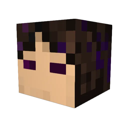 shorT118 Minecraft avatar head, 3D render