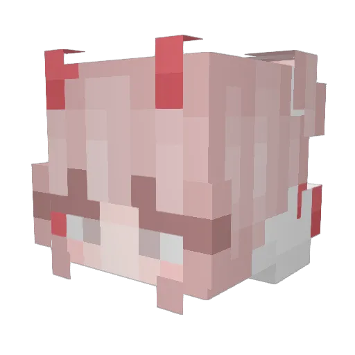short_mf Minecraft avatar head, 3D render