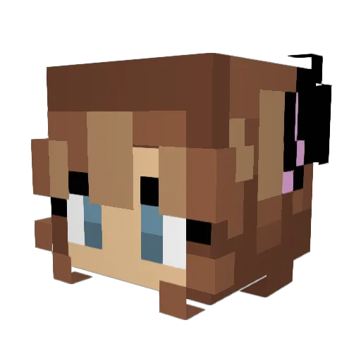 shortbuilder12 Minecraft avatar head, 3D render