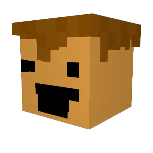 shortcake1229 Minecraft avatar head, 3D render