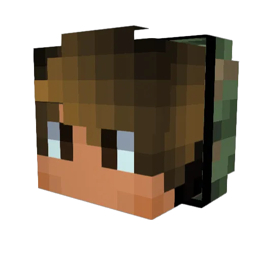 shorti246 Minecraft avatar head, 3D render