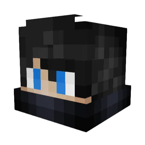 shortwave45 Minecraft avatar head, 3D render