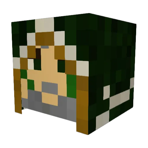 shorty794 Minecraft avatar head, 3D render