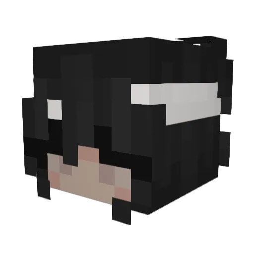 shortymia Minecraft avatar head, 3D render