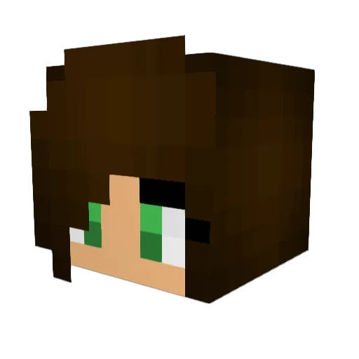 shortyyyyyyy Minecraft avatar head, 3D render