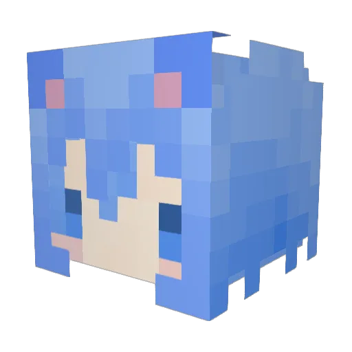 shotamiao Minecraft avatar head, 3D render