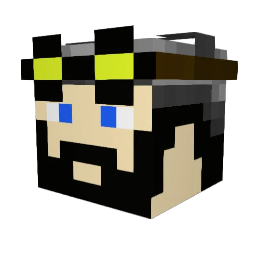 shotchop Minecraft avatar head, 3D render