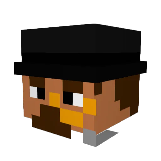 shotdown333 Minecraft avatar head, 3D render