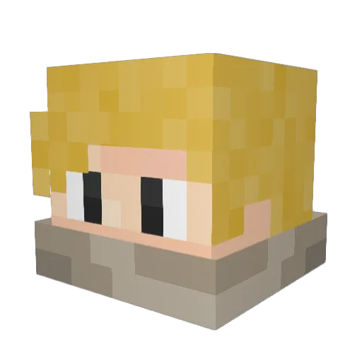 shotgun_whiskey Minecraft avatar head, 3D render