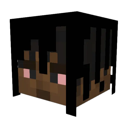 shotnite Minecraft avatar head, 3D render