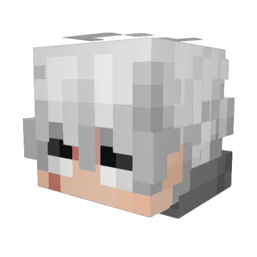 shotokyn Minecraft avatar head, 3D render
