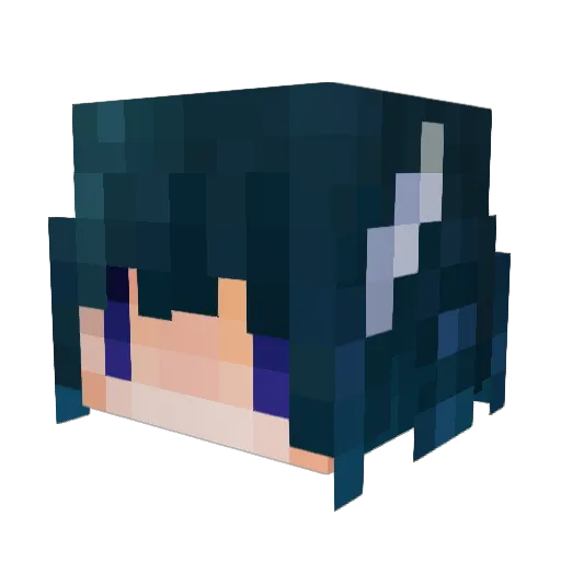 shou1020 Minecraft avatar head, 3D render