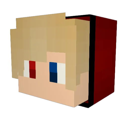 shou1104 Minecraft avatar head, 3D render