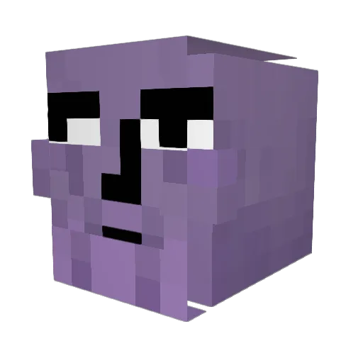 shou6 Minecraft avatar head, 3D render