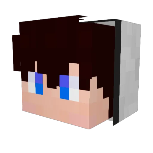 shou_shogami Minecraft avatar head, 3D render