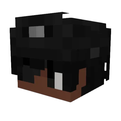 shoulderpants Minecraft avatar head, 3D render