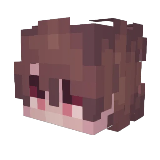 shouleil Minecraft avatar head, 3D render