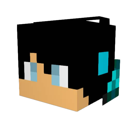 shouta0722 Minecraft avatar head, 3D render
