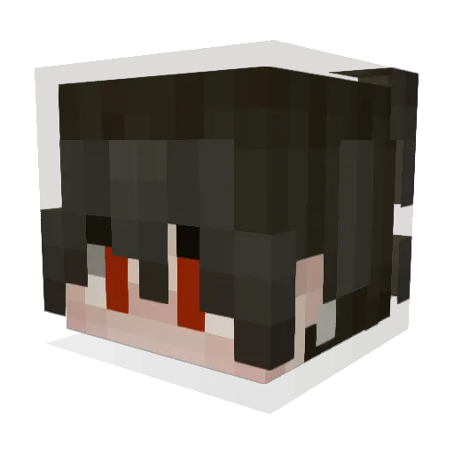 shouta23 Minecraft avatar head, 3D render