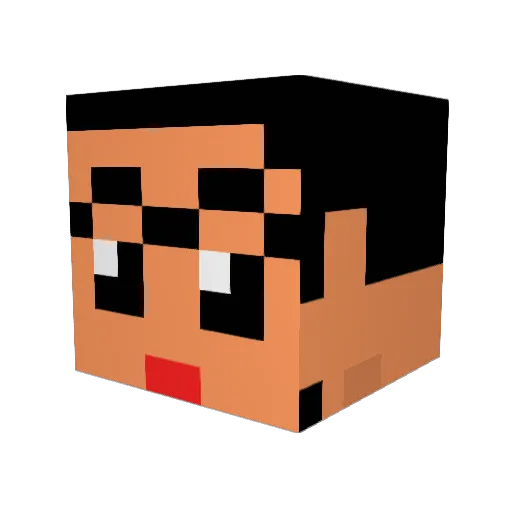 shoutaman11 Minecraft avatar head, 3D render