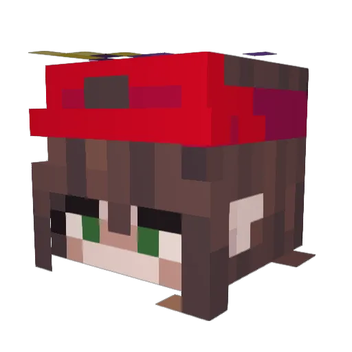 shov3I Minecraft avatar head, 3D render