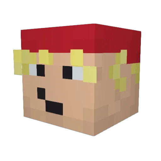 shovelware06 Minecraft avatar head, 3D render